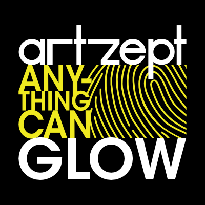 ArtZept 2018 logo - Anything Can Glow