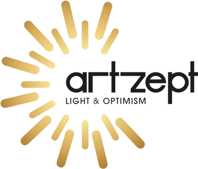 ArtZept 2021 logo - Light and Optimism logo