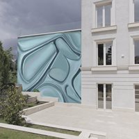 Steel bas-relief "WIND INSIDE" 01