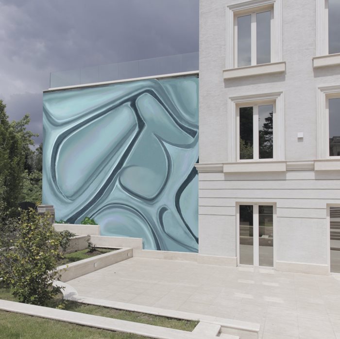 Steel bas-relief "WIND INSIDE" 01
